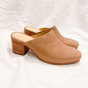 Nisolo All Day heeled Mule 8.5 Almond
